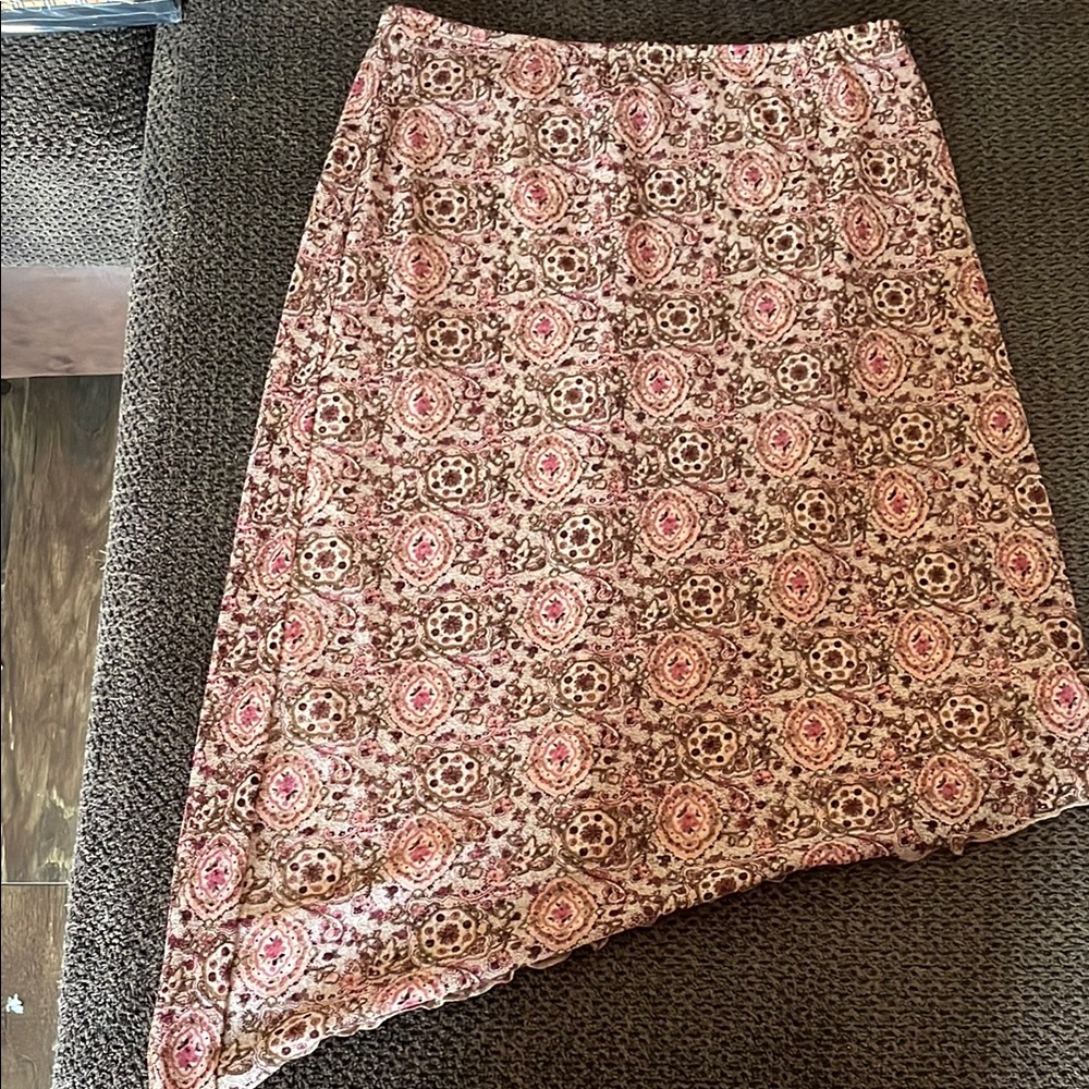 Floral Patterned Women's Skirt